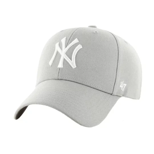 Zdjęcie produktu 47 Brand MLB New York Yankees MVP Cap B-MVP17WBV-GYC, Damskie, Szare, czapki z daszkiem, akryl, rozmiar: One size