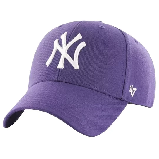 Zdjęcie produktu 47 Brand MLB New York Yankees MVP Cap B-MVPSP17WBP-PP, Unisex, Fioletowe, czapki z daszkiem, akryl, rozmiar: One size