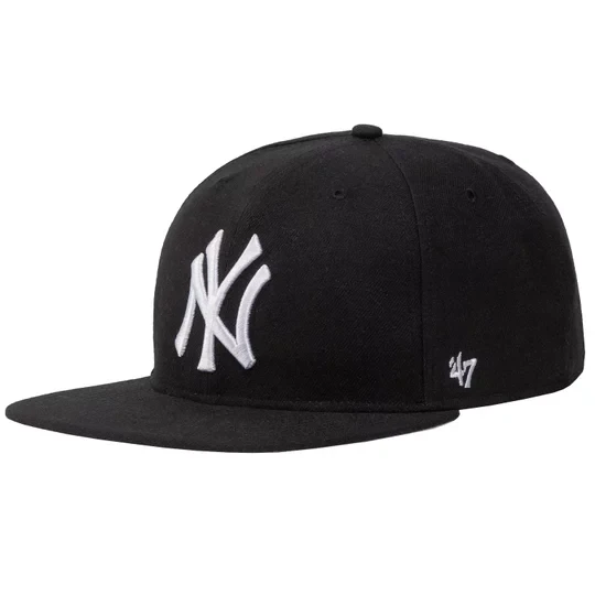 Zdjęcie produktu 47 Brand MLB New York Yankees No Shot Cap B-NSHOT17WBP-BK, Męskie, Czarne, czapki z daszkiem, akryl, rozmiar: One size