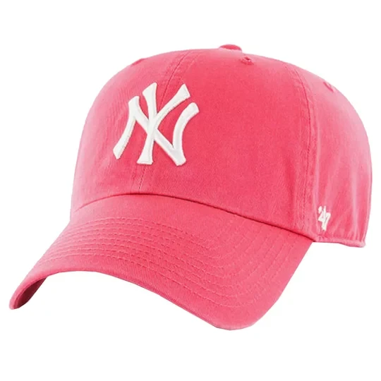 Zdjęcie produktu 47 Brand New York Yankees Clean Up Cap B-RGW17GWSNL-BE, Męskie, Czerwone, czapki z daszkiem, bawełna, rozmiar: One size