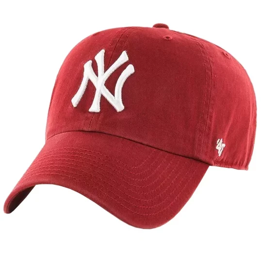 Zdjęcie produktu 47 Brand New York Yankees MLB Clean Up Cap B-RGW17GWS-RZ, Męskie, Czerwone, czapki z daszkiem, bawełna, rozmiar: One size