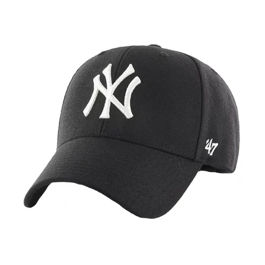 Zdjęcie produktu 47 Brand New York Yankees MVP Cap B-MVPSP17WBP-BK, Unisex, Czarne, czapki z daszkiem, akryl, rozmiar: One size
