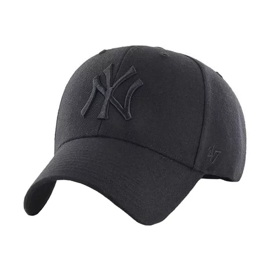 Zdjęcie produktu 47 Brand New York Yankees MVP Cap B-MVPSP17WBP-BKB, Unisex, Czarne, czapki z daszkiem, akryl, rozmiar: One size