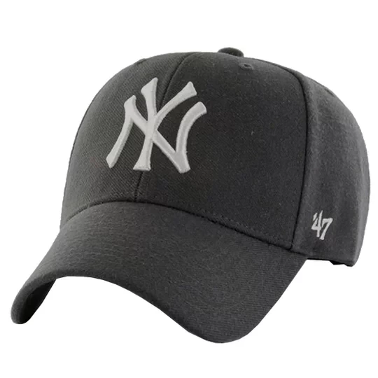 Zdjęcie produktu 47 Brand New York Yankees MVP Cap B-MVPSP17WBP-CC, Unisex, Szare, czapki z daszkiem, akryl, rozmiar: One size
