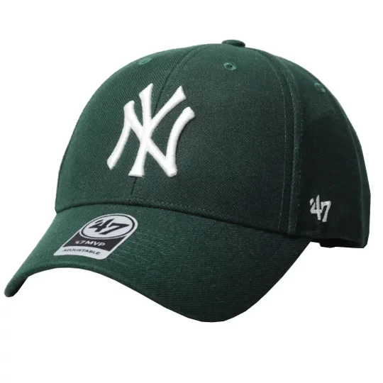 Zdjęcie produktu 47 Brand New York Yankees MVP Cap B-MVPSP17WBP-DG, Unisex, Zielone, czapki z daszkiem, akryl, rozmiar: One size