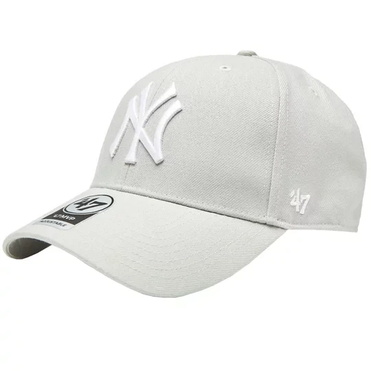 Zdjęcie produktu 47 Brand New York Yankees MVP Cap B-MVPSP17WBP-GY, Unisex, Szare, czapki z daszkiem, akryl, rozmiar: One size