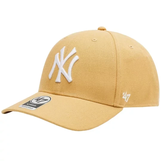 Zdjęcie produktu 47 Brand New York Yankees MVP Cap B-MVPSP17WBP-LT, Męskie, Żółte, czapki z daszkiem, akryl, rozmiar: One size