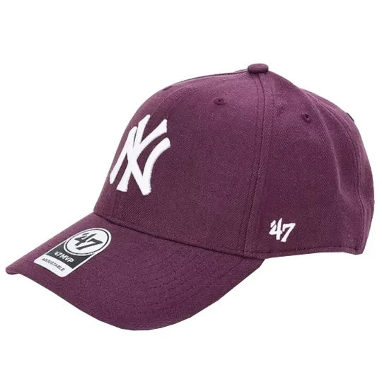 Zdjęcie produktu 47 Brand New York Yankees MVP Cap B-MVPSP17WBP-PJ, Unisex, Fioletowe, czapki z daszkiem, akryl, rozmiar: One size