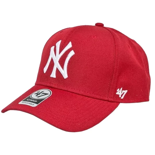 Zdjęcie produktu 47 Brand New York Yankees MVP Cap B-MVPSP17WBP-RD, Unisex, Czerwone, czapki z daszkiem, akryl, rozmiar: One size