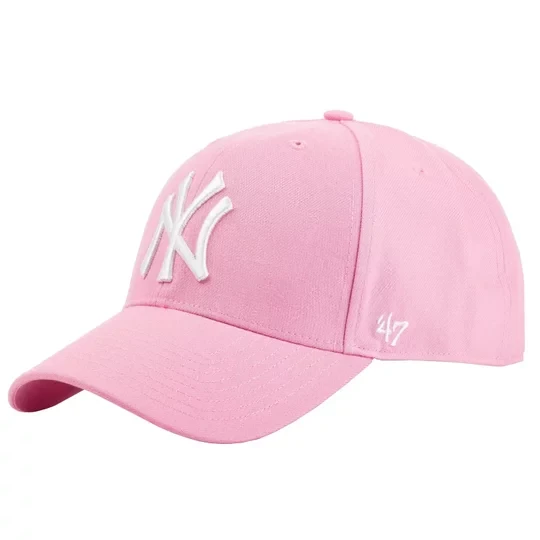 Zdjęcie produktu 47 Brand New York Yankees MVP Cap B-MVPSP17WBP-RS, Damskie, Różowe, czapki z daszkiem, akryl, rozmiar: One size