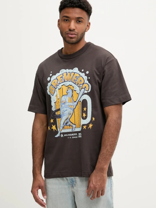 Zdjęcie produktu 47 brand t-shirt bawełniany BC013TMKBRU643621C9 szary