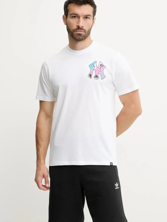 Zdjęcie produktu 47 brand t-shirt bawełniany MLB New York Yankees biały