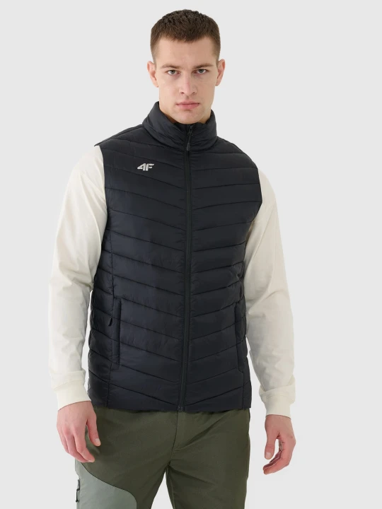 Zdjęcie produktu 4F Bezrękawnik puchowy z wypełnieniem syntetycznym męski - czarny 3XL