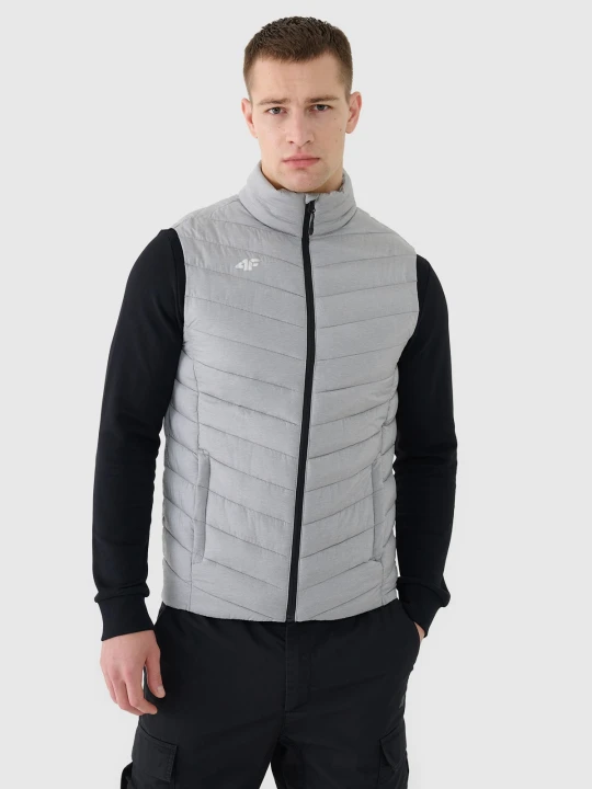 Zdjęcie produktu 4F Bezrękawnik puchowy z wypełnieniem syntetycznym męski - szary 3XL