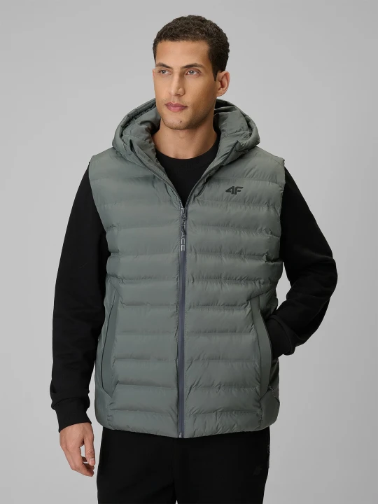 Zdjęcie produktu 4F Bezrękawnik z wypełnieniem syntetycznym męski - zielony 3XL