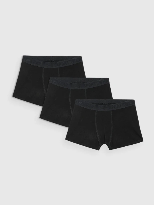 Zdjęcie produktu 4F Bielizna bokserki (3-pack) chłopięce - czarne 122 / 128 (6-8 lat)