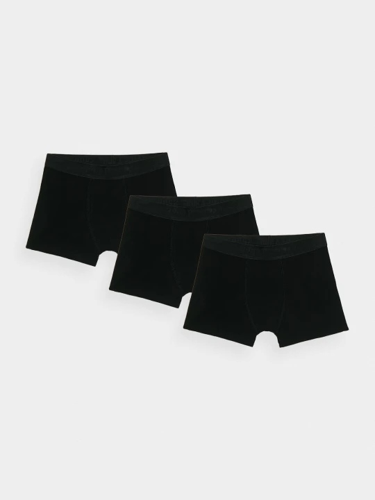 Zdjęcie produktu 4F Bielizna bokserki (3-pack) chłopięce - czarne 134 / 140 (8-10 lat)