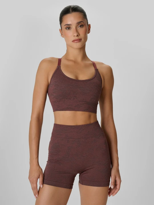 Zdjęcie produktu 4F Biustonosz treningowy z niskim wsparciem damski - brązowy XL / XXL