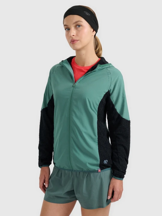 Zdjęcie produktu 4F Bluza do biegania w terenie Primaloft Active damska - turkusowa S Turkusowy