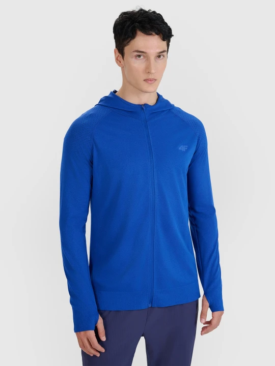 Zdjęcie produktu 4F Bluza do biegania w terenie szybkoschnąca męska - niebieska S / M