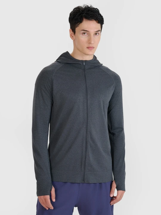 Zdjęcie produktu 4F Bluza do biegania w terenie szybkoschnąca męska - szara S / M