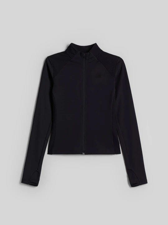 Zdjęcie produktu 4F Bluza do jogi slim szybkoschnąca damska - czarna L