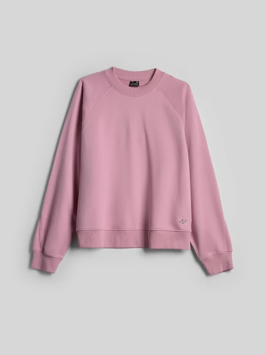 Zdjęcie produktu 4F Bluza dresowa loose bez kaptura damska - różowa XS
