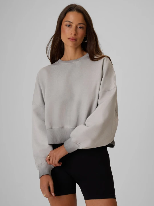 Zdjęcie produktu 4F Bluza dresowa loose bez kaptura damska - szara L