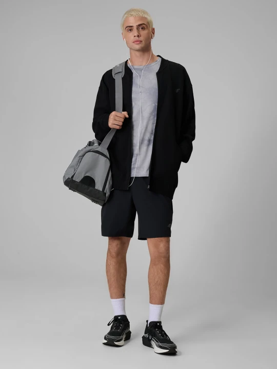 Zdjęcie produktu 4F Bluza dresowa loose bez kaptura męska - czarna XXL