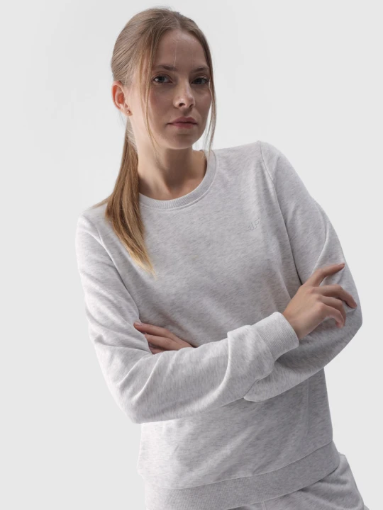 Zdjęcie produktu 4F Bluza dresowa nierozpinana bez kaptura damska - szara S