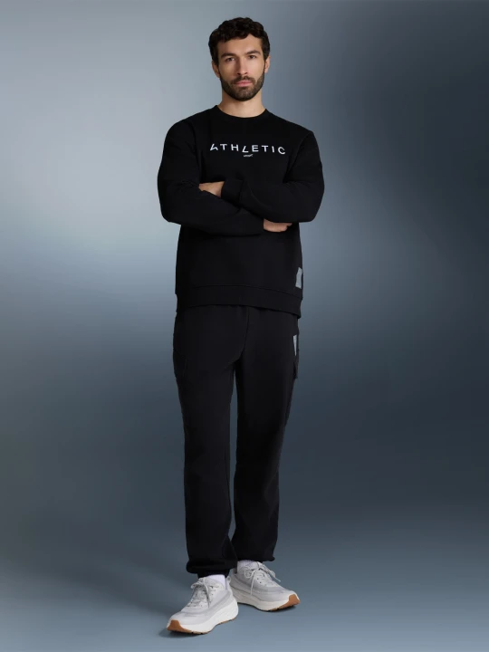 Zdjęcie produktu 4F Bluza dresowa nierozpinana bez kaptura męska - czarna XL