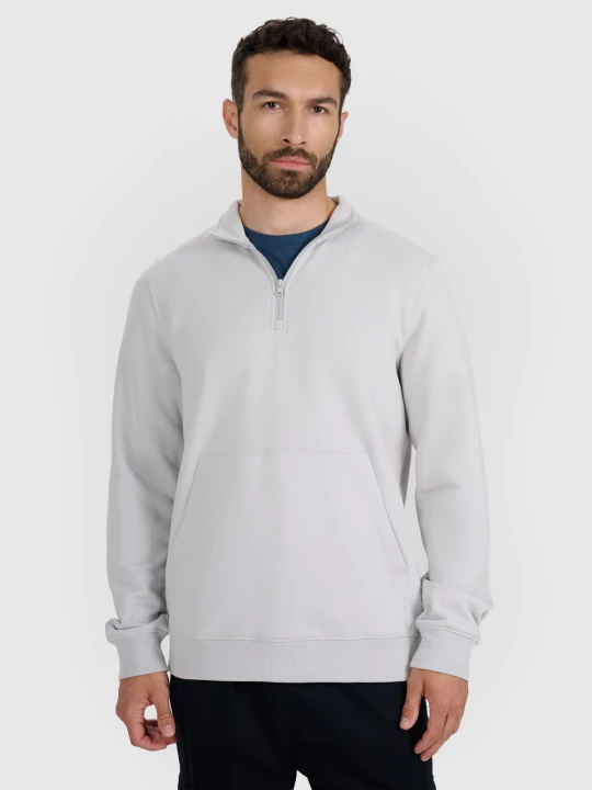 Zdjęcie produktu 4F Bluza dresowa nierozpinana bez kaptura męska - szara M
