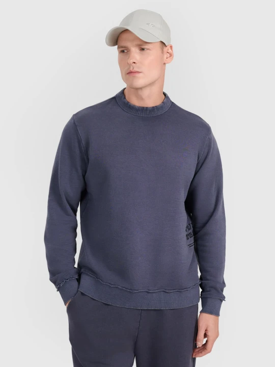 Zdjęcie produktu 4F Bluza dresowa nierozpinana bez kaptura męska - denim L