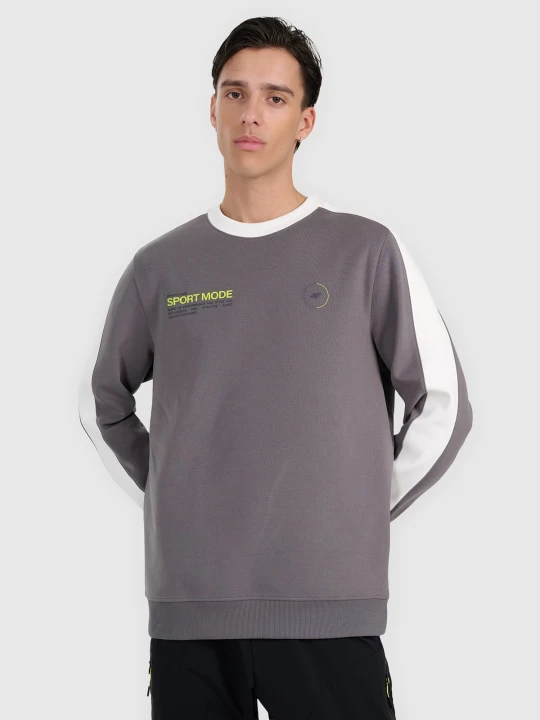 Zdjęcie produktu 4F Bluza dresowa nierozpinana bez kaptura męska - szara M