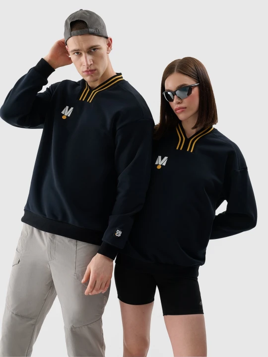 Zdjęcie produktu 4F Bluza dresowa nierozpinana bez kaptura uniseks 4F | Drift Masters - czarna XXL