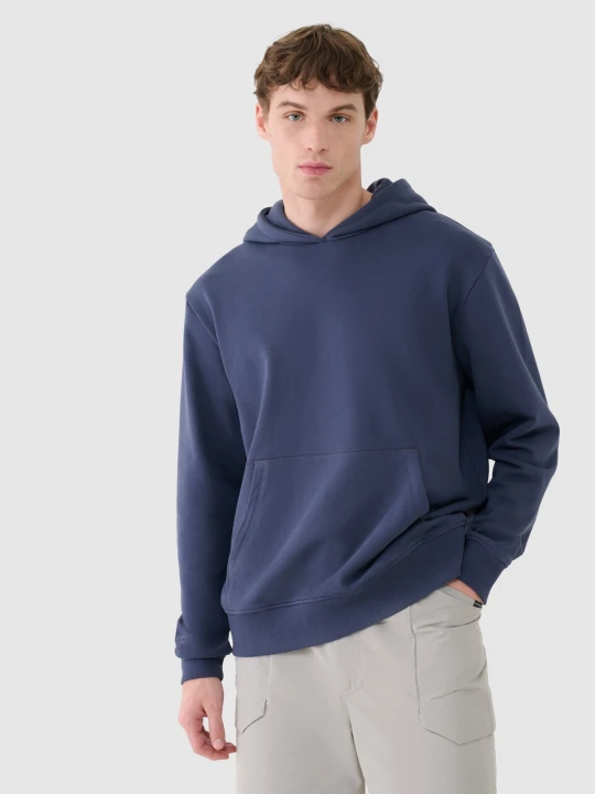 Zdjęcie produktu 4F Bluza dresowa nierozpinana z kapturem męska - szara XXL