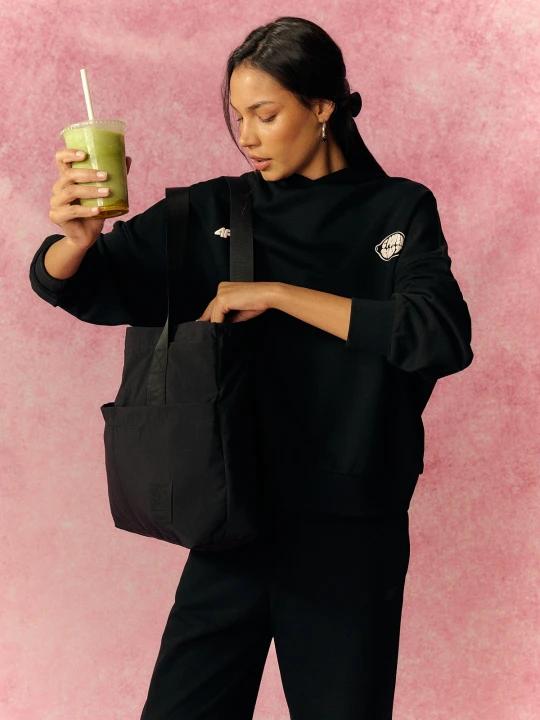 Zdjęcie produktu 4F Bluza dresowa oversize z kapturem damska - czarna M