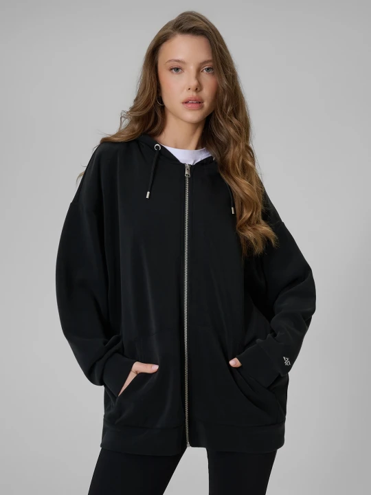 Zdjęcie produktu 4F Bluza dresowa oversize z modalem damska - czarna M