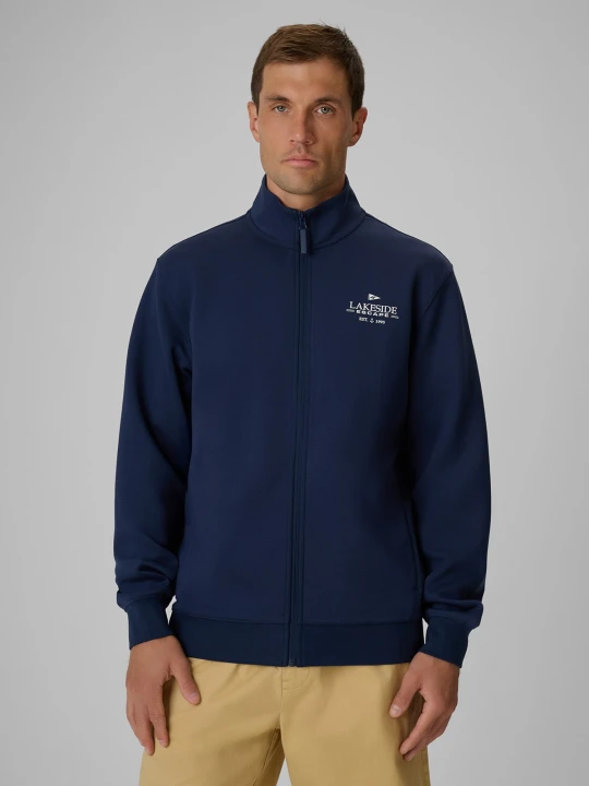 Zdjęcie produktu 4F Bluza dresowa regular bez kaptura męska - granatowa XL