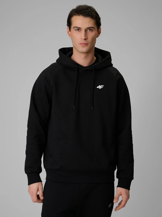 Zdjęcie produktu 4F Bluza dresowa regular z kapturem męska - czarna S