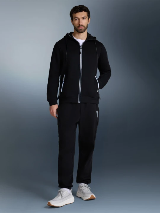 Zdjęcie produktu 4F Bluza dresowa regular z kapturem męska - czarny XL