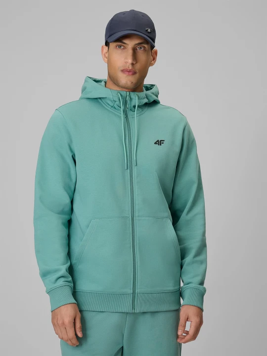 Zdjęcie produktu 4F Bluza dresowa regular z kapturem męska - zielona S