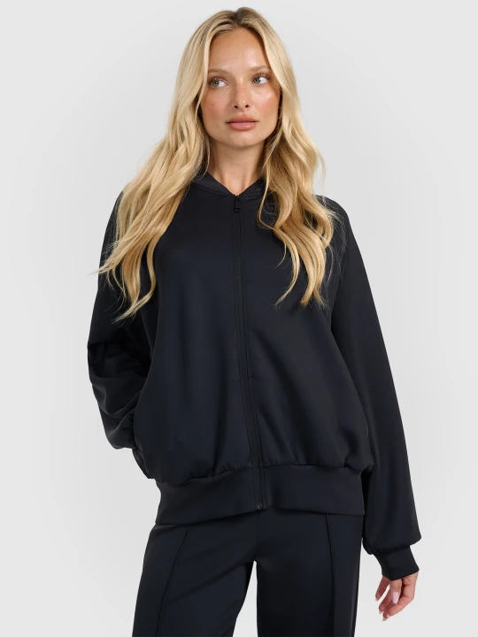 Zdjęcie produktu 4F Bluza dresowa rozpinana bez kaptura damska - czarna S