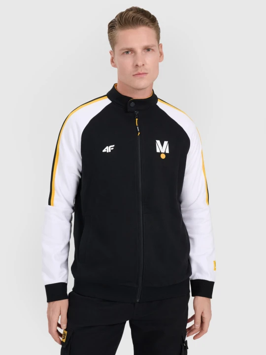 Zdjęcie produktu 4F Bluza dresowa rozpinana bez kaptura uniseks 4F | Drift Masters - czarna XS