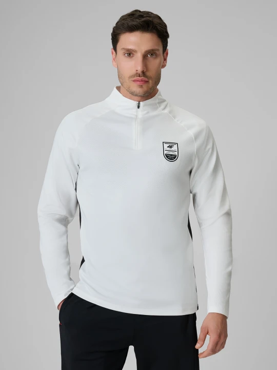 Zdjęcie produktu 4F Bluza piłkarska regular szybkoschnąca męska - biała XXL