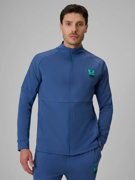 Zdjęcie produktu 4F Bluza piłkarska regular szybkoschnąca męska - denim XL