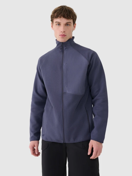 Zdjęcie produktu 4F Bluza rozpinana bez kaptura męska - denim M