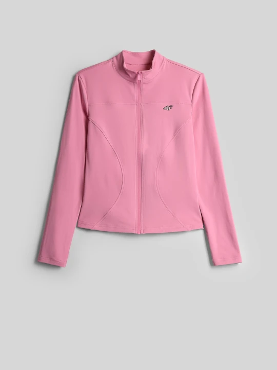 Zdjęcie produktu 4F Bluza slim bez kaptura damska - różowa L