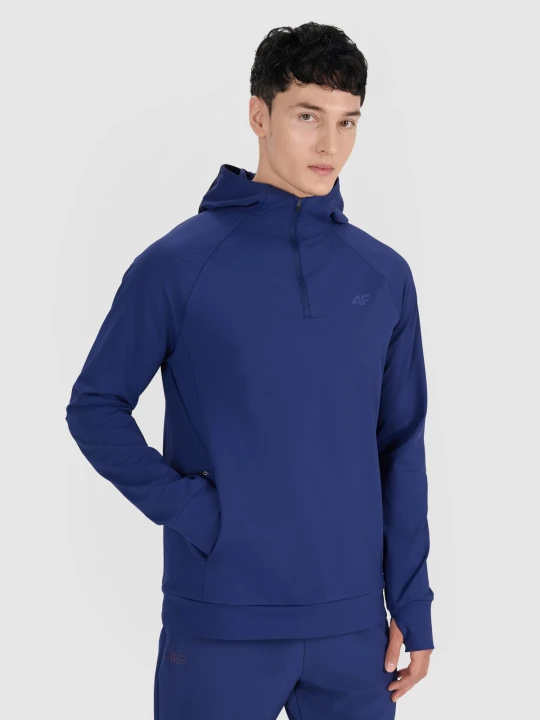 Zdjęcie produktu 4F Bluza treningowa nierozpinana z kapturem męska 4F x Robert Lewandowski - granatowa S