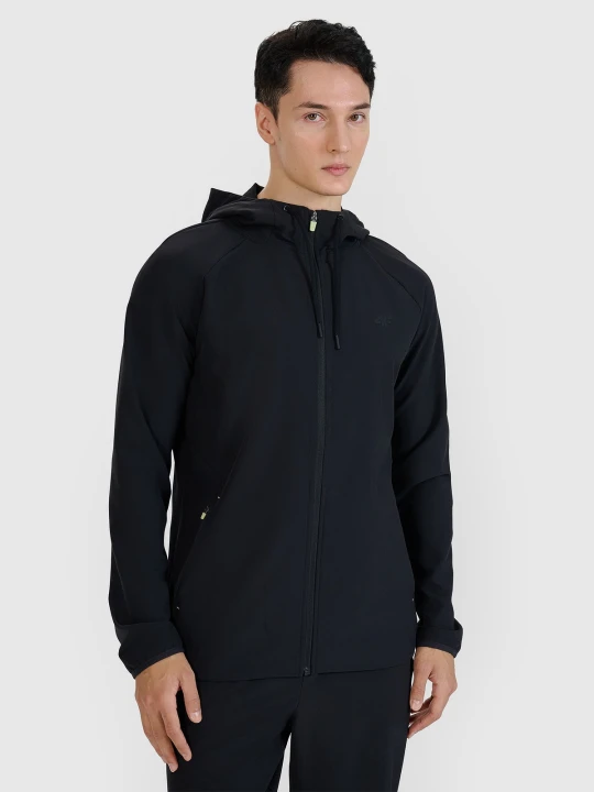 Zdjęcie produktu 4F Bluza treningowa regular szybkoschnąca męska - czarna S